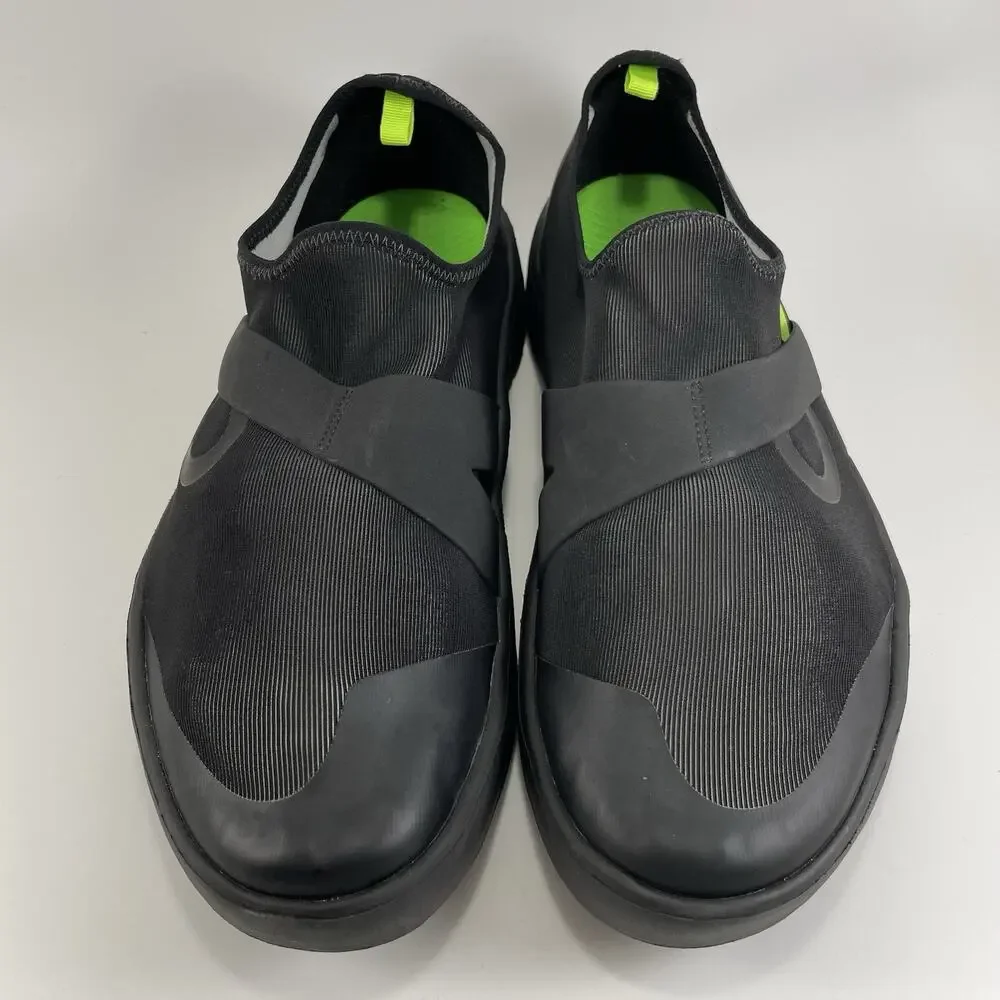 Oofos Oomg Eezee Low Slip On Shoes Mens Size 12 Black Comfort Recovery Sneaker